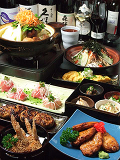 2H飲み放題付コース全8品